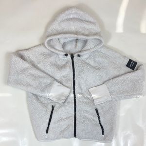 Calvin Klein Performance Sherpa Zip Up 2 Pocket Hoodie